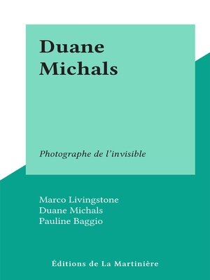 cover image of Duane Michals